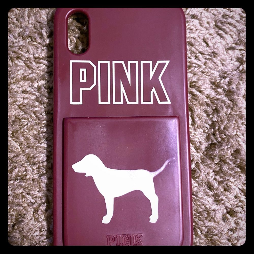 PINK Victoria’s Secret wallet iPhone X case